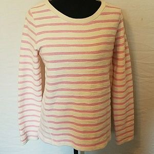 Gap  Pink and Off White Sweater